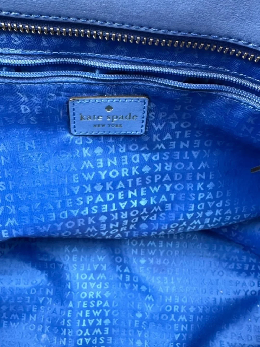 KATE SPADE NEW YORK BLUE TOTE BAG